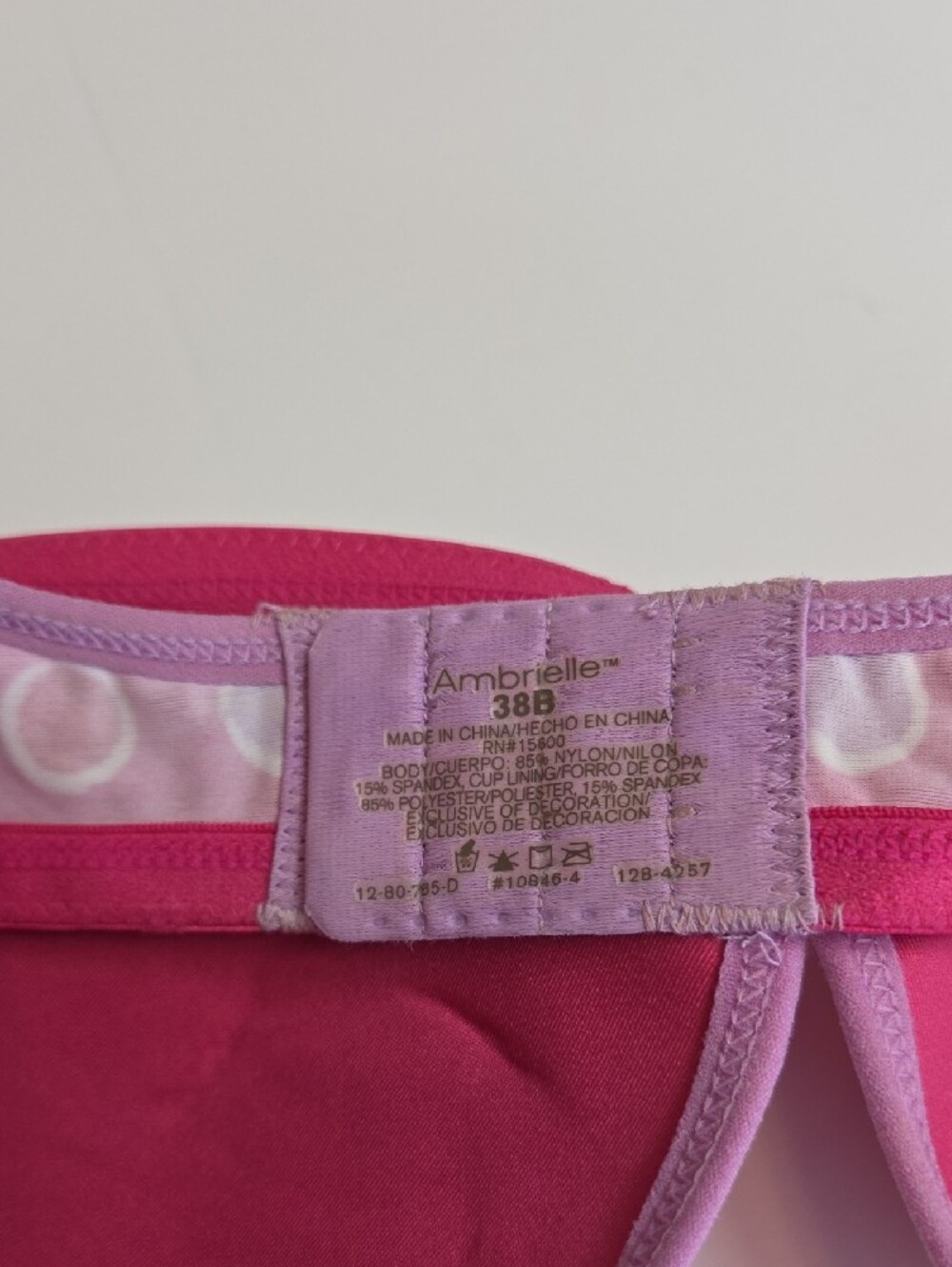 4 Bras in Mauve, Nude, Light Blue, and Pink Polka Dot. All 38B - Picture 10 of 13